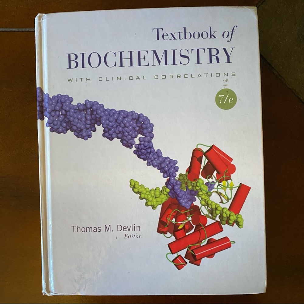 🩷SOLD🩷 Textbook of Biochemistry with Clinical Corr. by Thomas M. Devlin 7th Ed.